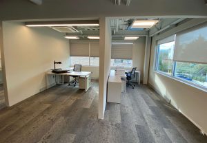 A recently renovated office space